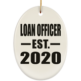 Loan Officer Established EST. 2020 - Oval Ornament