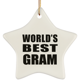 World's Best Gram - Star Ornament