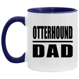 Otterhound Dad - 11oz Accent Mug Purple