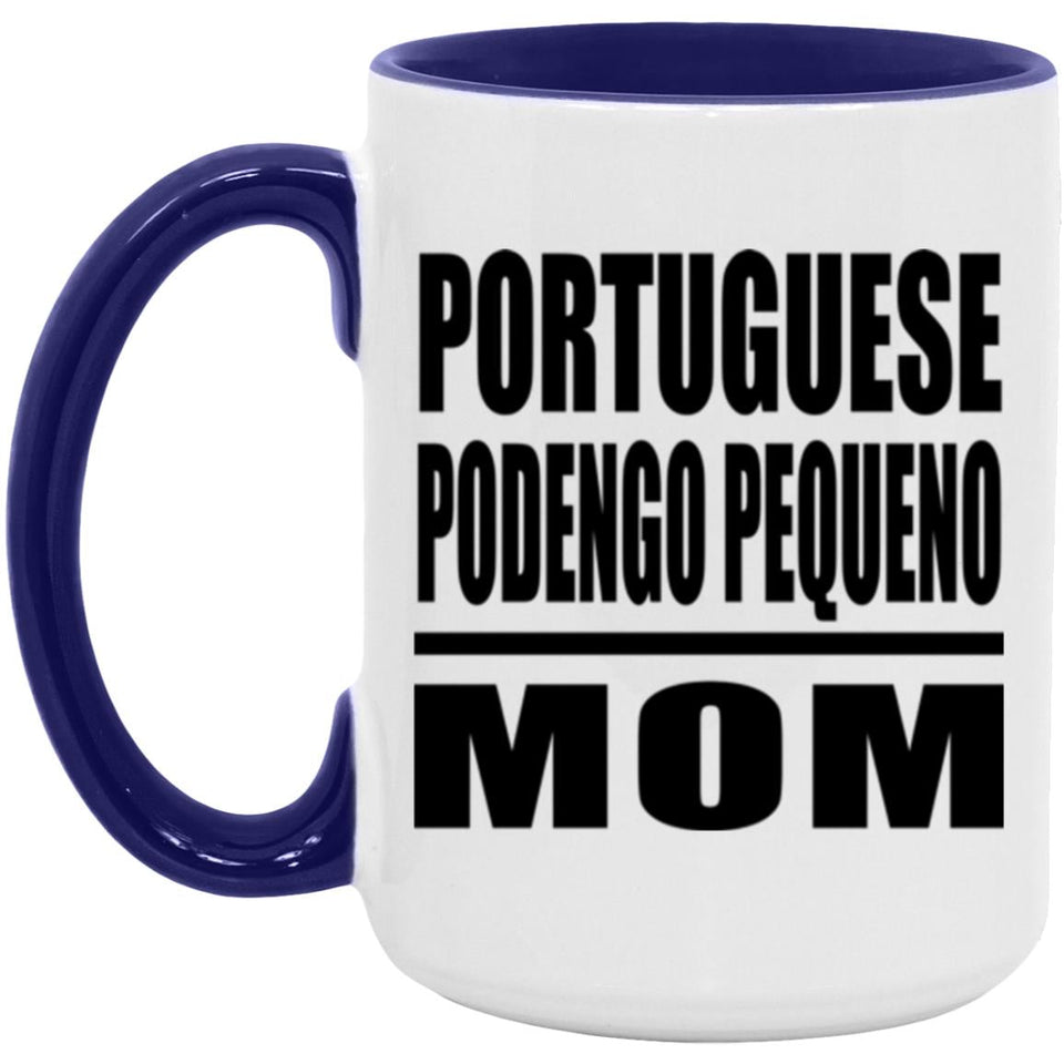 Portuguese Podengo Pequeno Mom - 15oz Accent Mug Purple