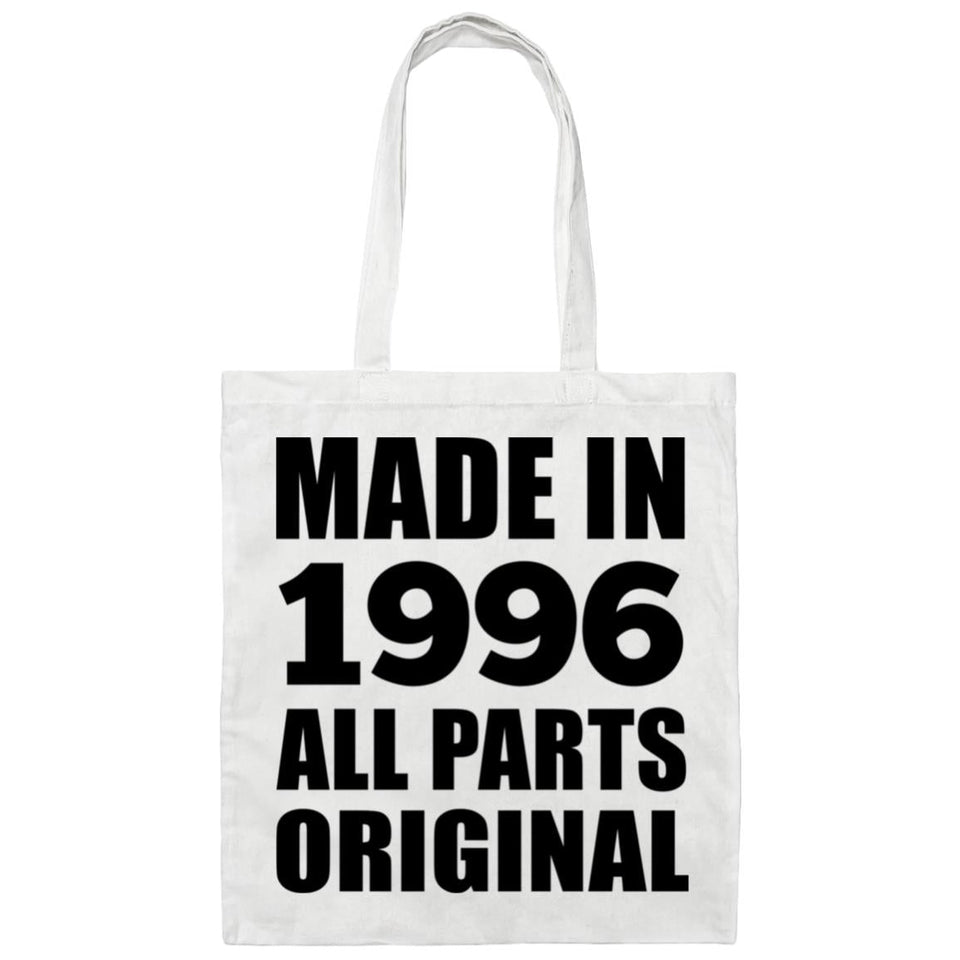 28th Birthday Made in 1996 All Parts Original - Tote Bag White