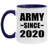 Army Since 2020 - 11oz Accent Mug Purple