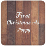 First Christmas As Poppy - Drink Coaster E