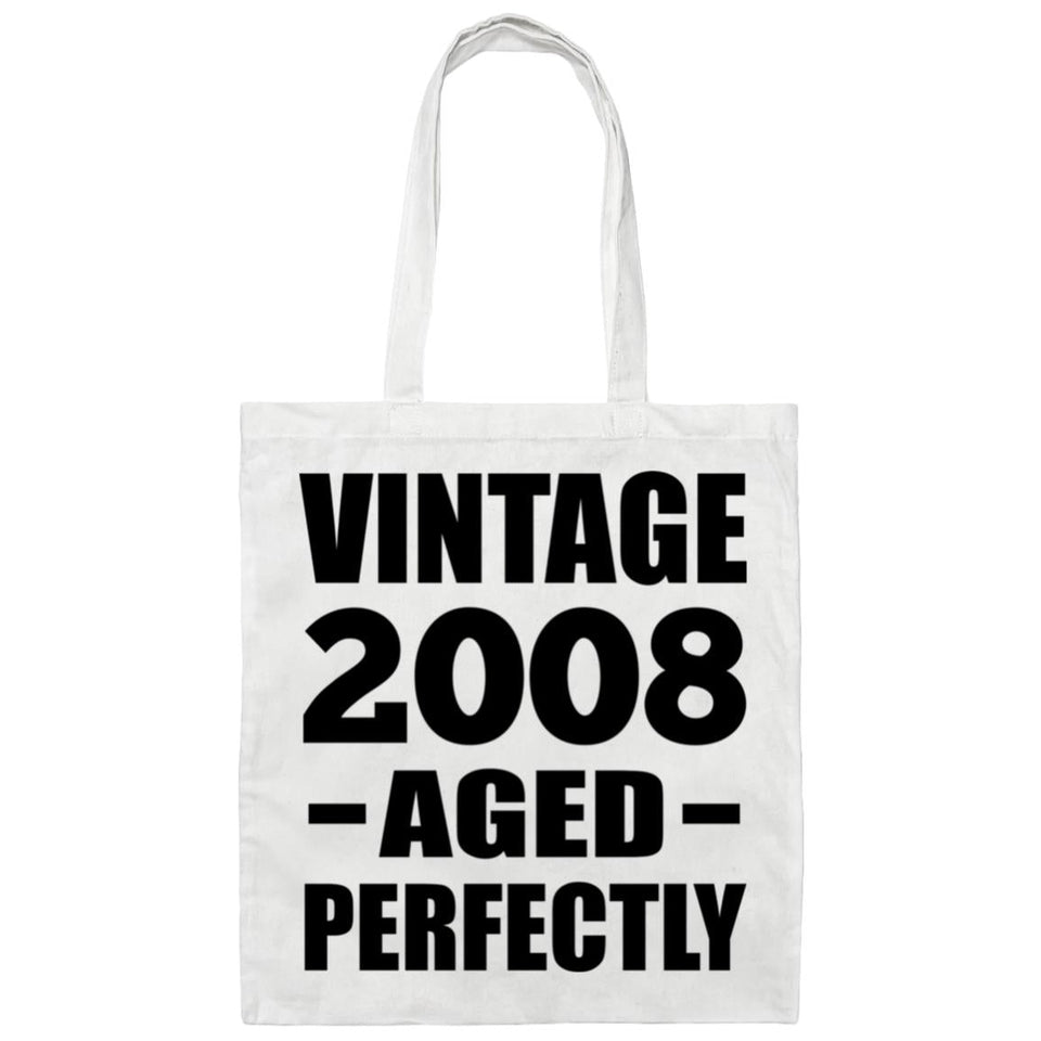 16th Birthday Vintage 2008 Aged Perfectly - Tote Bag White