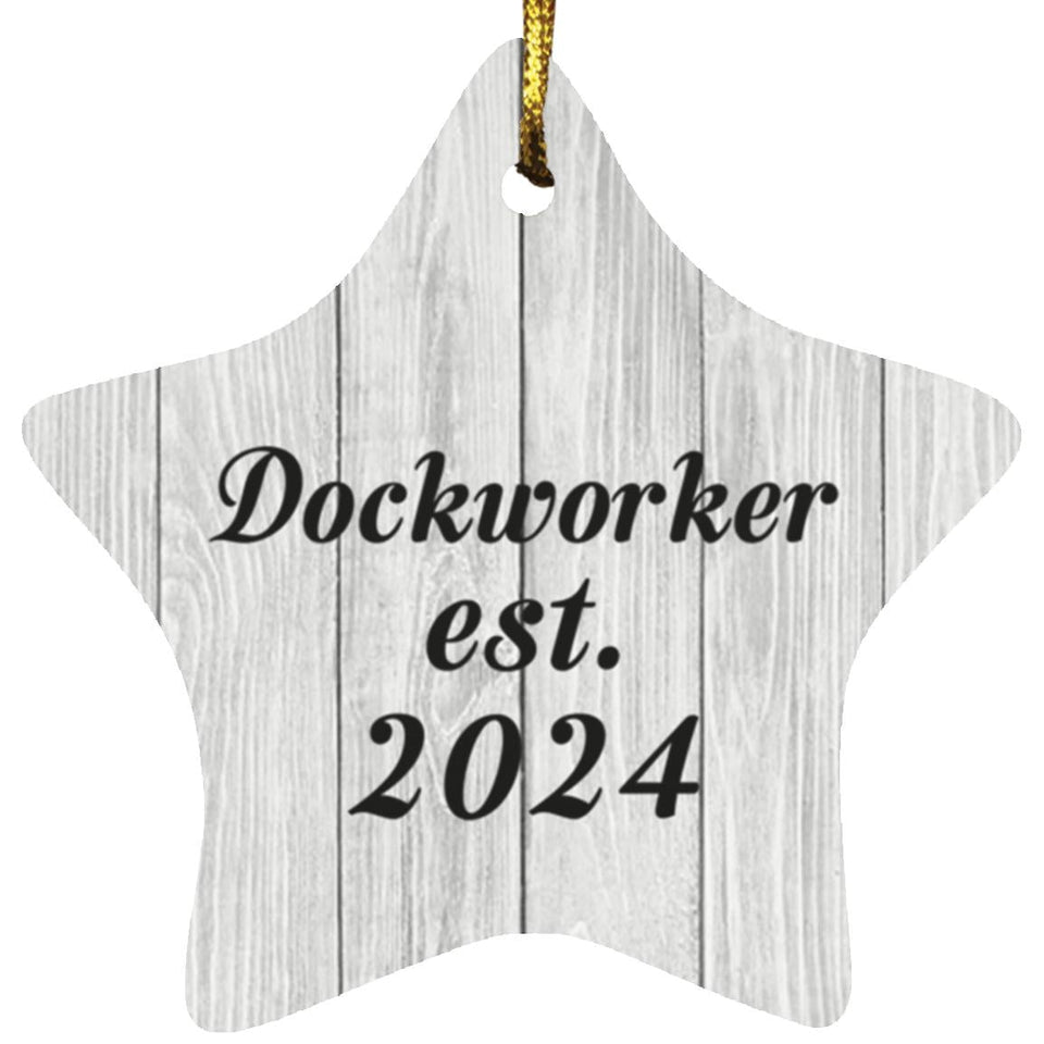 Dockworker Established Est. 2024 - Star Ornament F