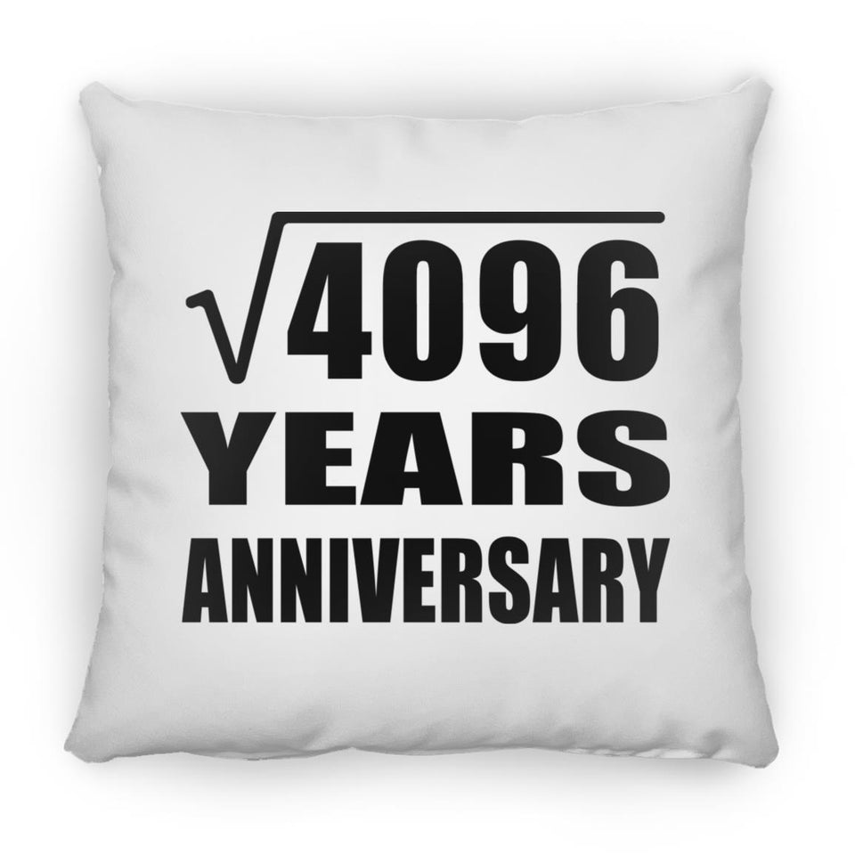 64th Anniversary Square Root of 4096 Years Anniversary - Throw Pillow