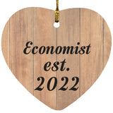 Economist Established Est. 2022 - Heart Ornament C