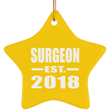 Surgeon Established EST. 2018 - Star Ornament