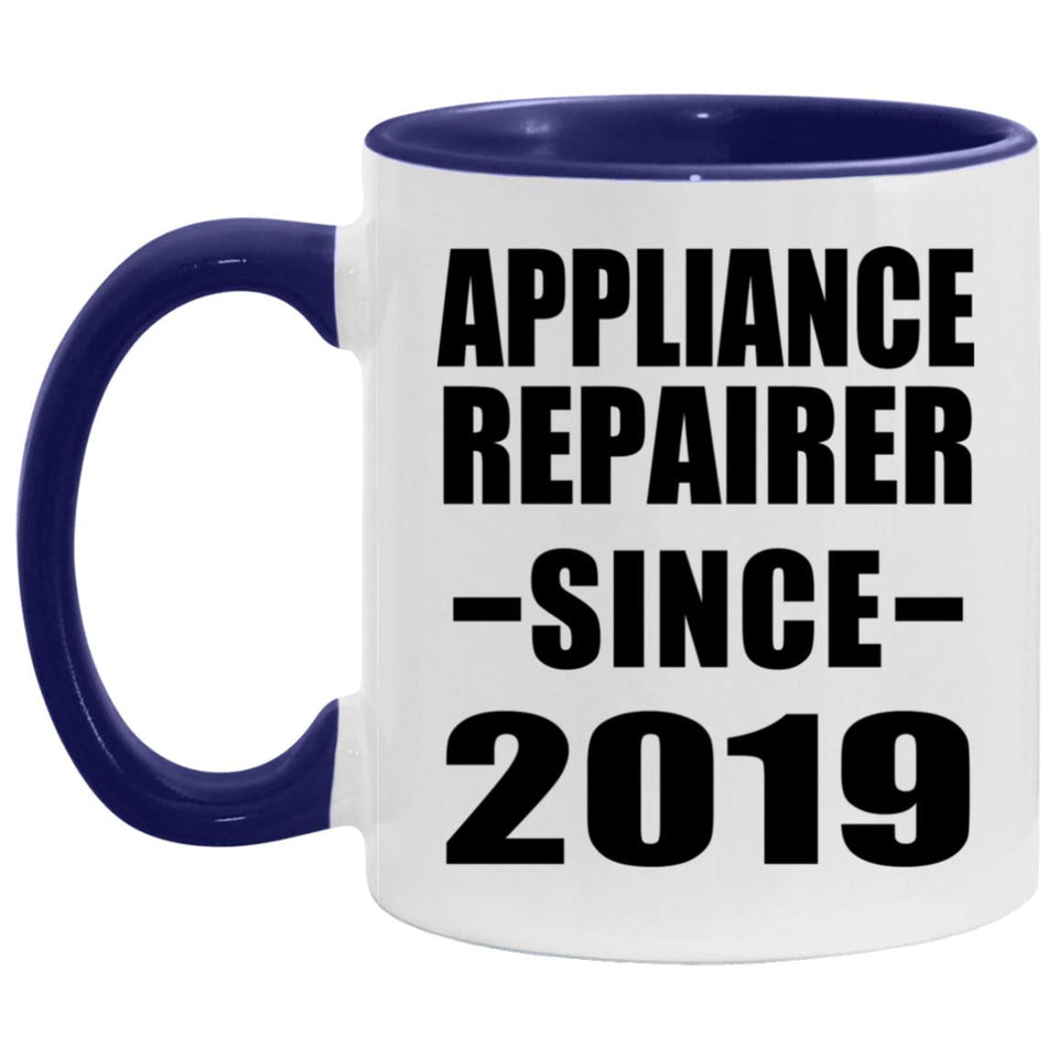 Appliance Repairer Since 2019 - 11oz Accent Mug Purple
