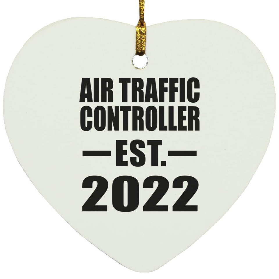 Air Traffic Controller Established EST. 2022 - Heart Ornament