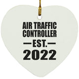 Air Traffic Controller Established EST. 2022 - Heart Ornament