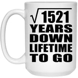 39th Anniversary Square Root of 1521 Years Lifetime To Go - 15oz Coffee Mug