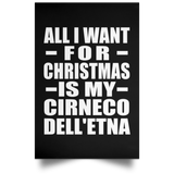 All I Want For Christmas Is My Cirneco Dell'etna - Poster Portrait