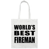 World's Best Fireman - Tote Bag White