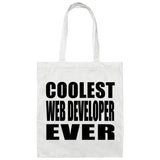 Coolest Web Developer Ever - Tote Bag White
