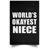 World's Okayest Niece - Poster Portrait