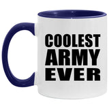 Coolest Army Ever - 11oz Accent Mug Purple