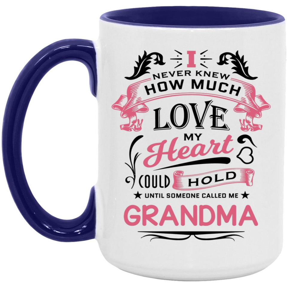 How Much Love Could Hold Until Called Me Grandma - 15oz Accent Mug Purple