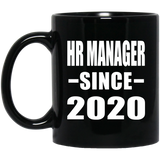HR Manager Since 2020 - 11oz Coffee Mug Black