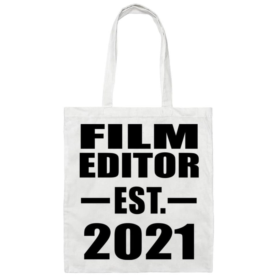Film Editor Established EST. 2021 - Tote Bag White