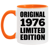 48th Birthday Original 1976 Limited Edition - 11oz Accent Mug Orange