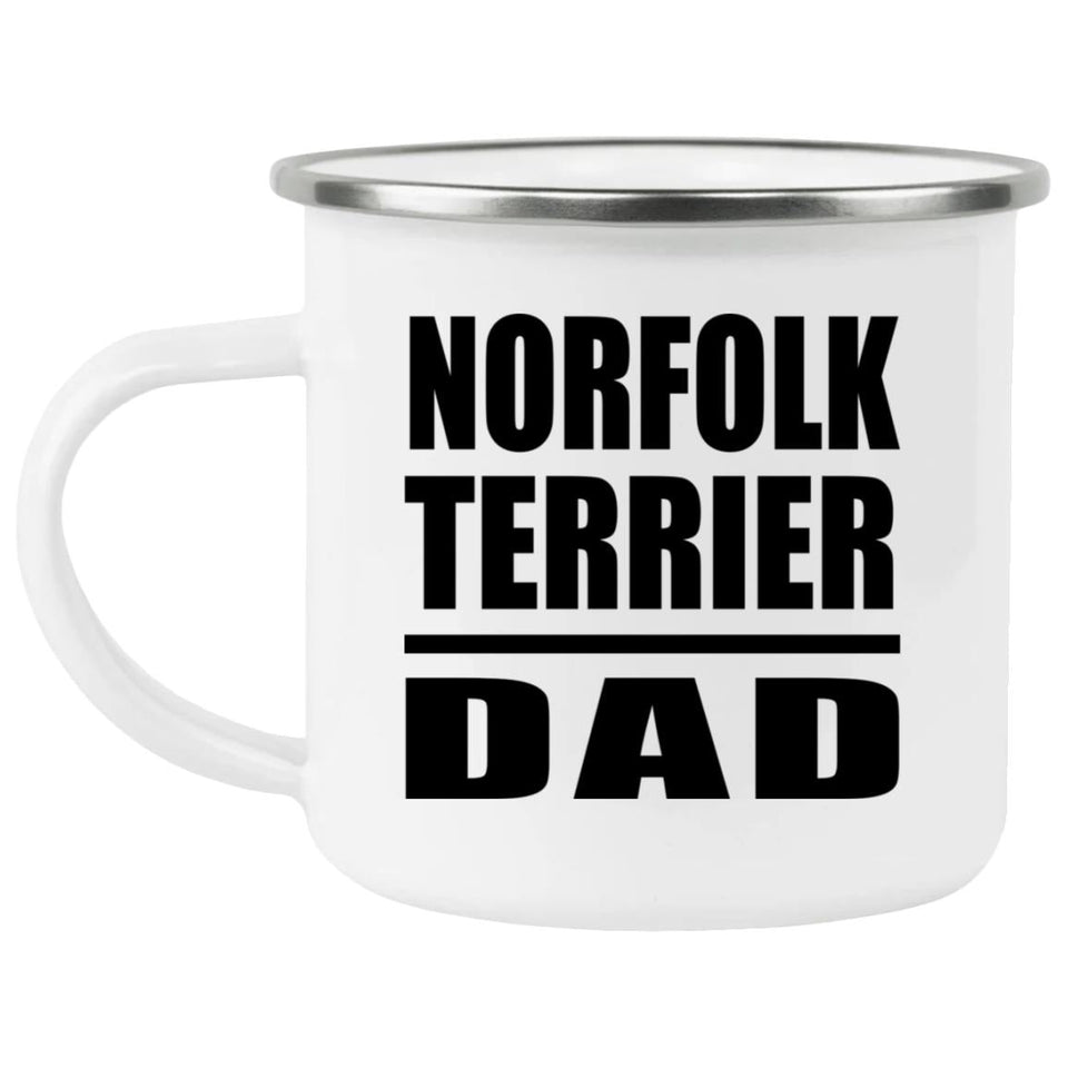 Norfolk Terrier Dad - 12oz Camping Mug
