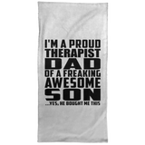 Proud Therapist Dad Of Awesome Son - Hand Towel