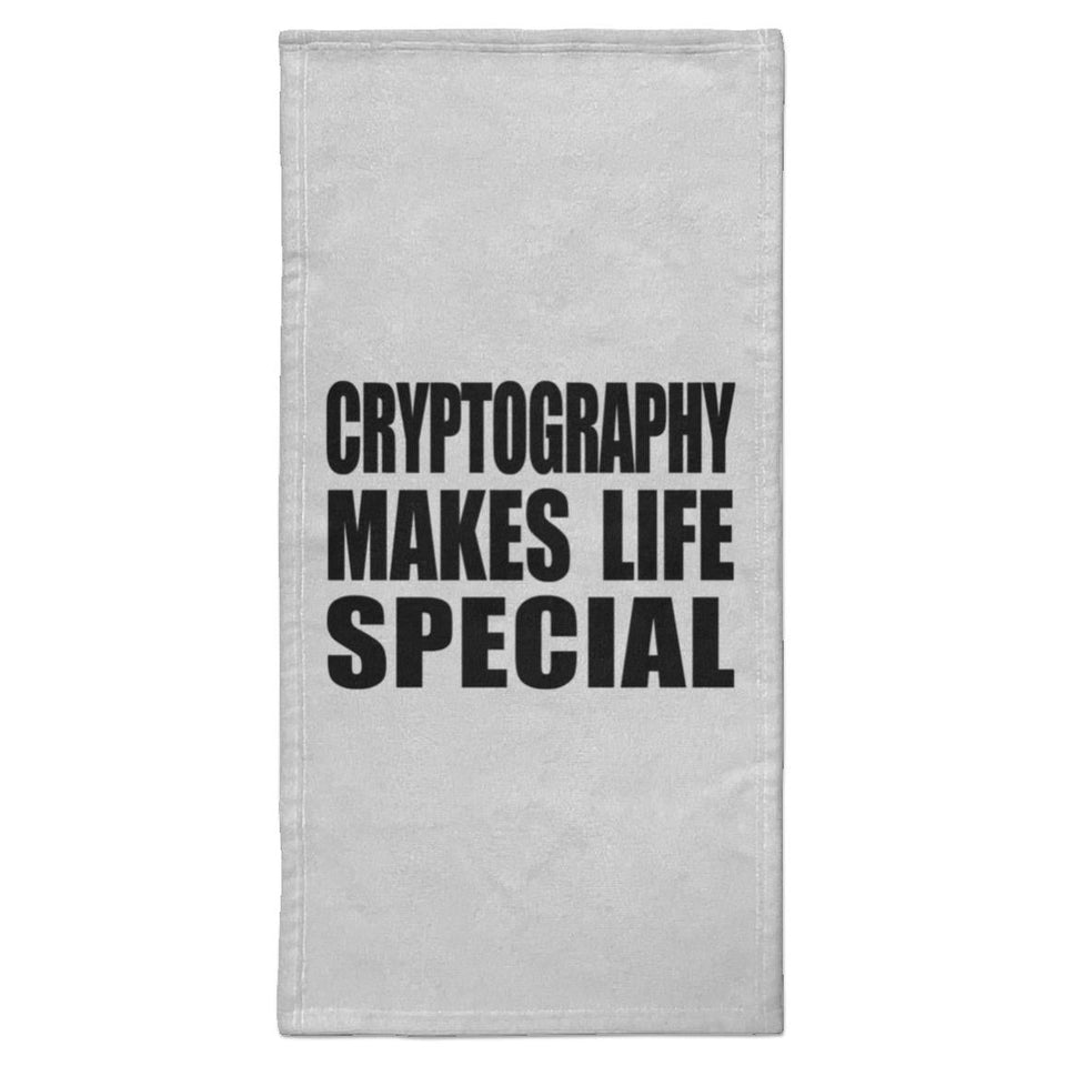 Cryptography Makes Life Special - Hand Towel