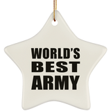 World's Best Army - Star Ornament