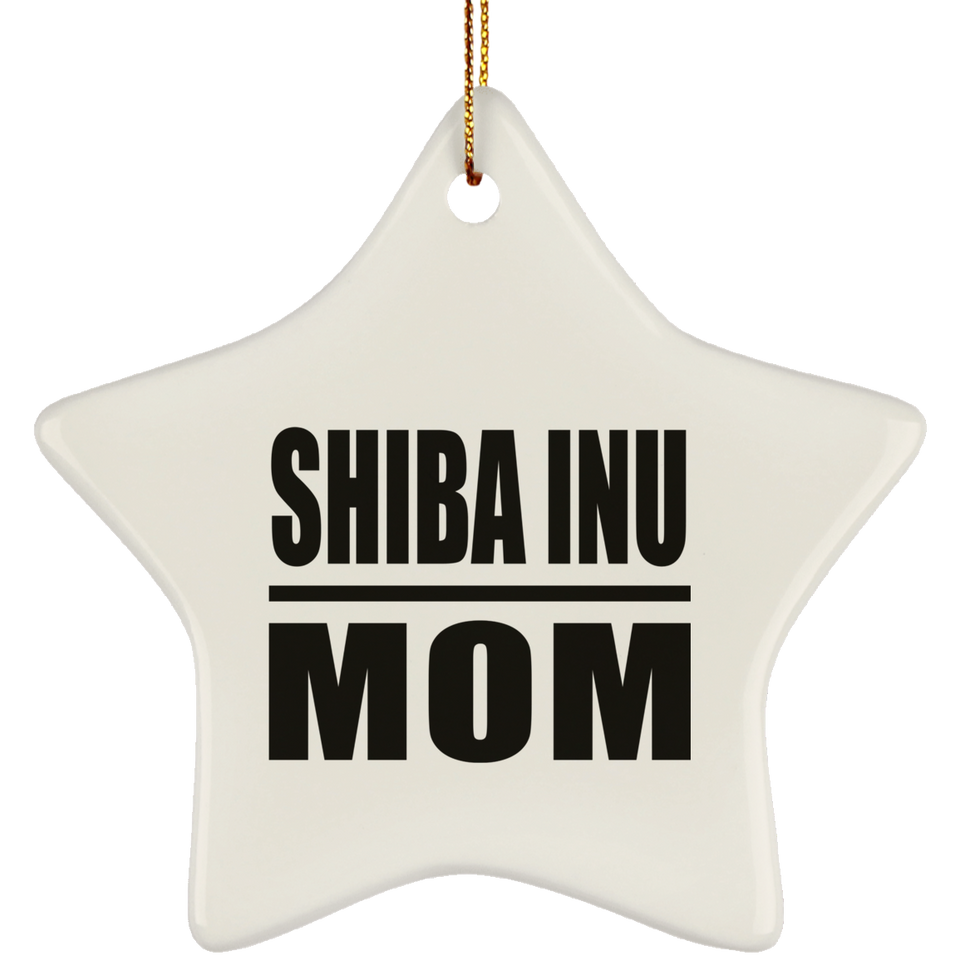 Shiba Inu Mom - Star Ornament