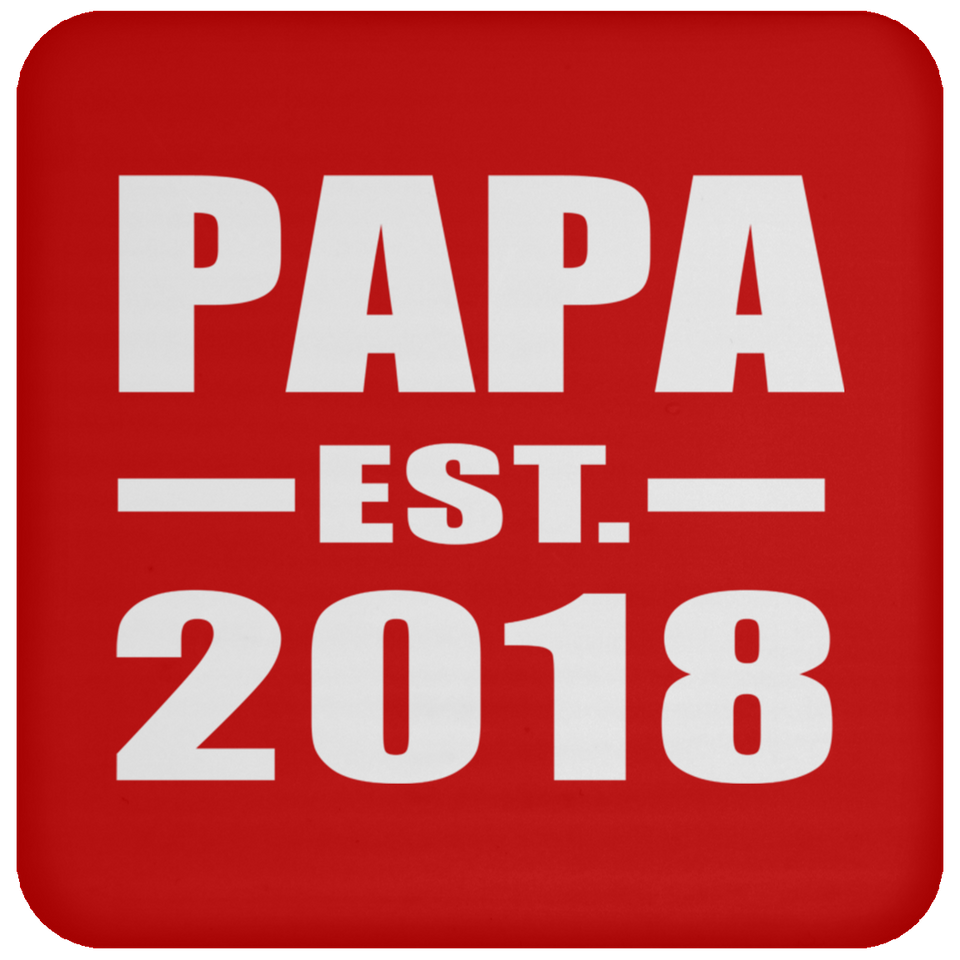 Papa (Grandpa) Established EST. 2018 - Drink Coaster