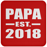 Papa (Grandpa) Established EST. 2018 - Drink Coaster