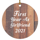 First Year As Girlfriend 2021 - Circle Ornament E