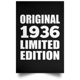 88th Birthday Original 1936 Limited Edition - Poster Portrait