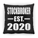 Stockbroker Established EST. 2020 - Throw Pillow Black