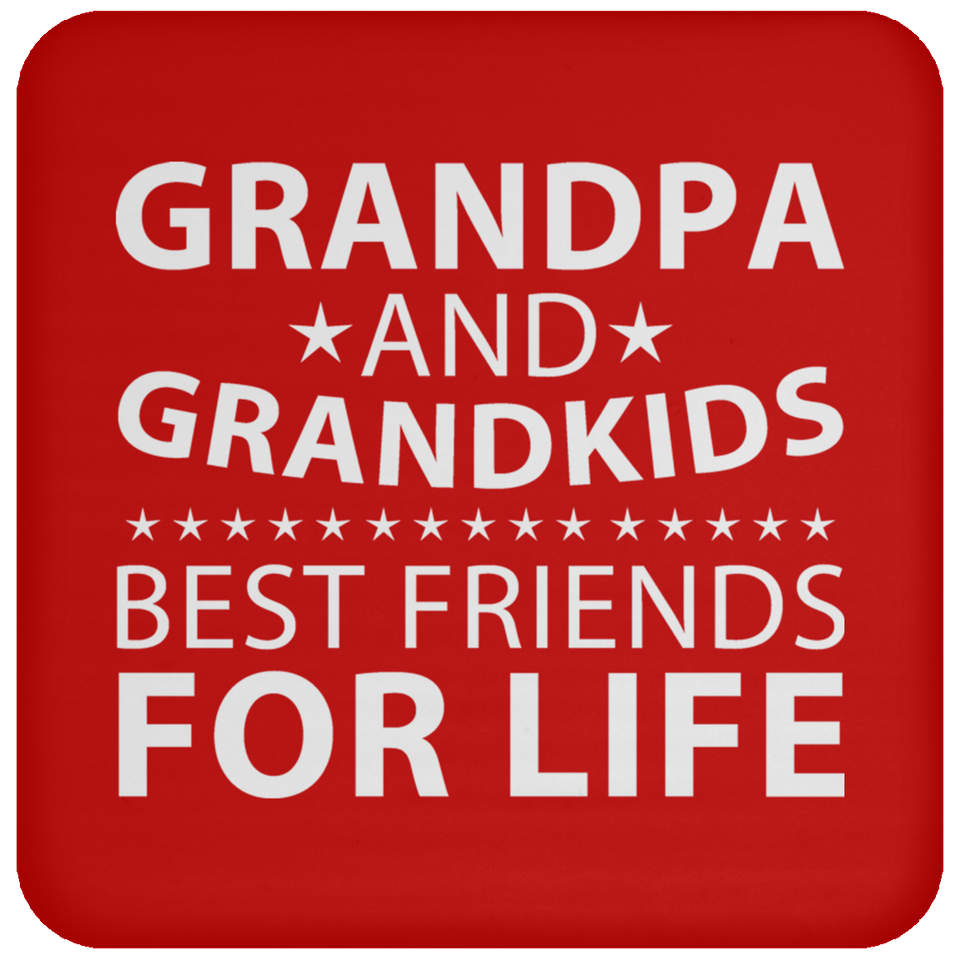 Grandpa and Grandkids, Best Friends For Life - Drink Coaster