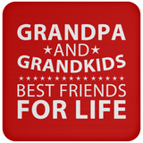 Grandpa and Grandkids, Best Friends For Life - Drink Coaster