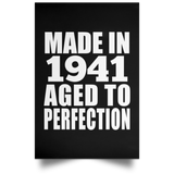 83rd Birthday Made In 1941 Aged to Perfection - Poster Portrait
