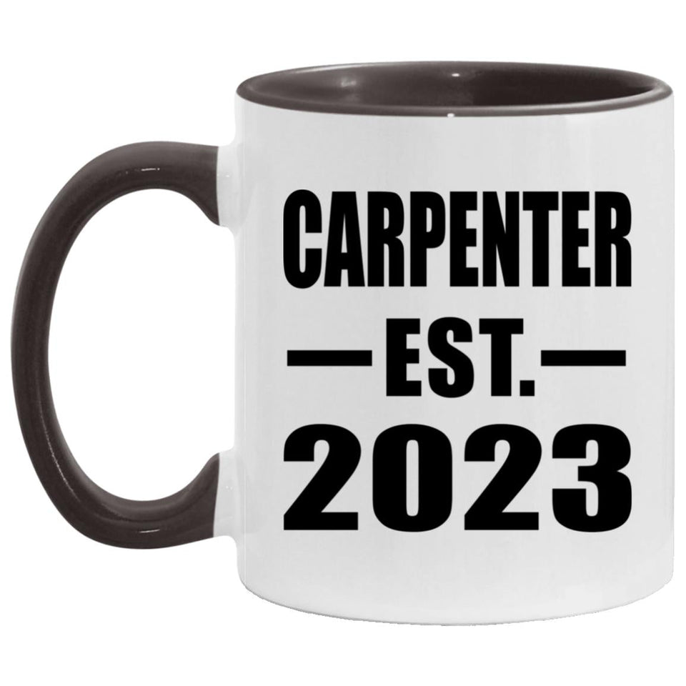 Carpenter Established EST. 2023 - 11oz Accent Mug Black