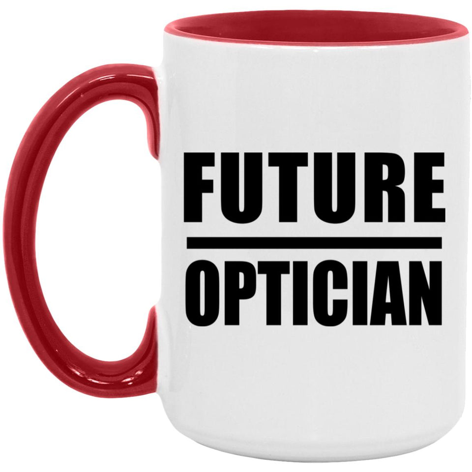 Future Optician - 15oz Accent Mug Red