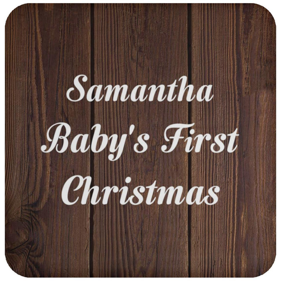 Samantha Baby's First Christmas - Drink Coaster D