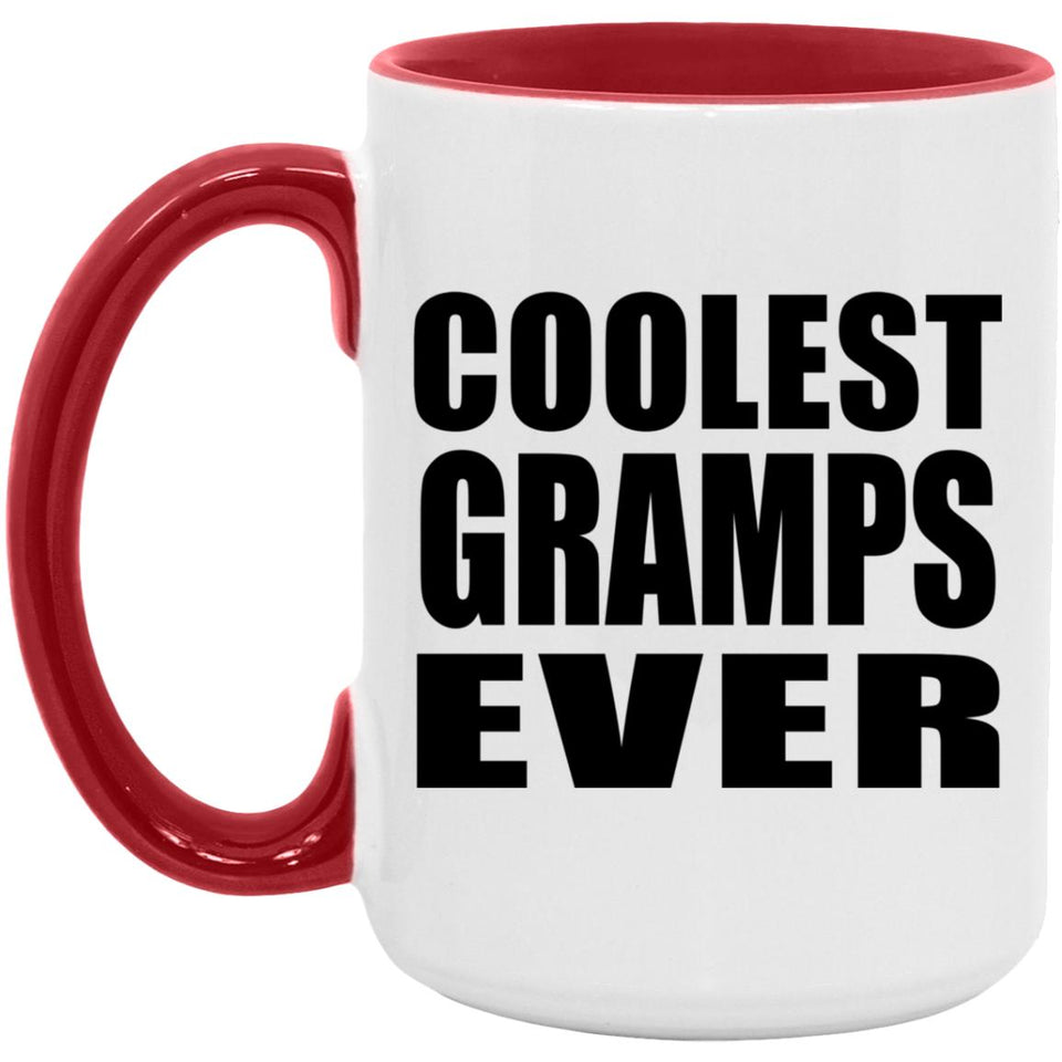 Coolest Gramps Ever - 15oz Accent Mug Red