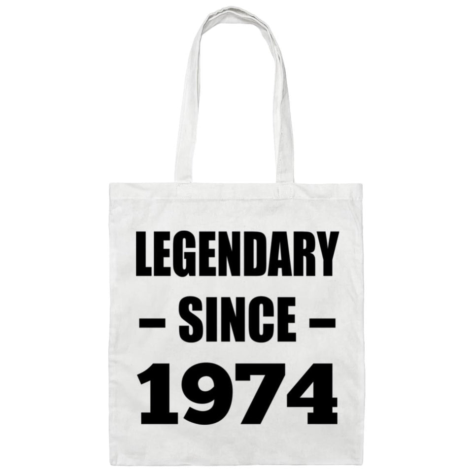 50th Birthday Legendary Since 1974 - Tote Bag White