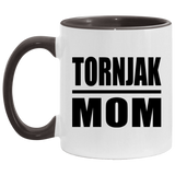Tornjak Mom - 11oz Accent Mug Black