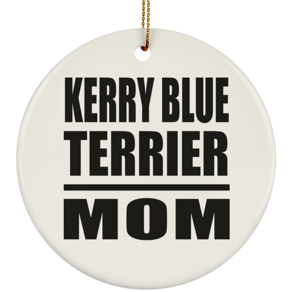 Kerry Blue Terrier Mom - Circle Ornament