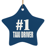Number One #1 Taxi Driver - Star Ornament