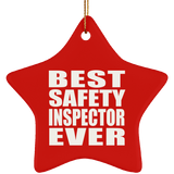 Best Safety Inspector Ever - Star Ornament