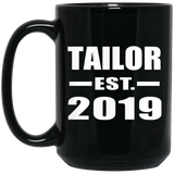 Tailor Established EST. 2019 - 15oz Coffee Mug Black