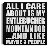 All I Care About Is My Entlebucher Mountain Dog - Canvas Square