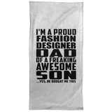 Proud Fashion Designer Dad Of Awesome Son - Hand Towel